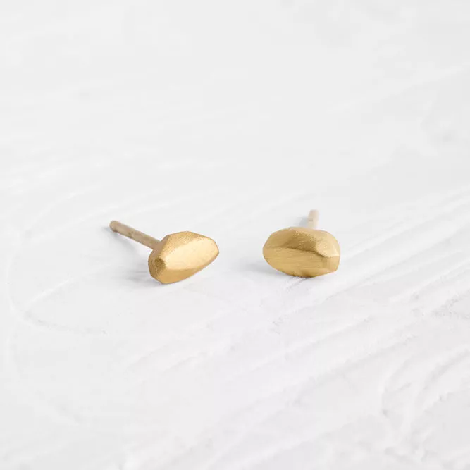 Pointed Polyhedron Stud Earrings