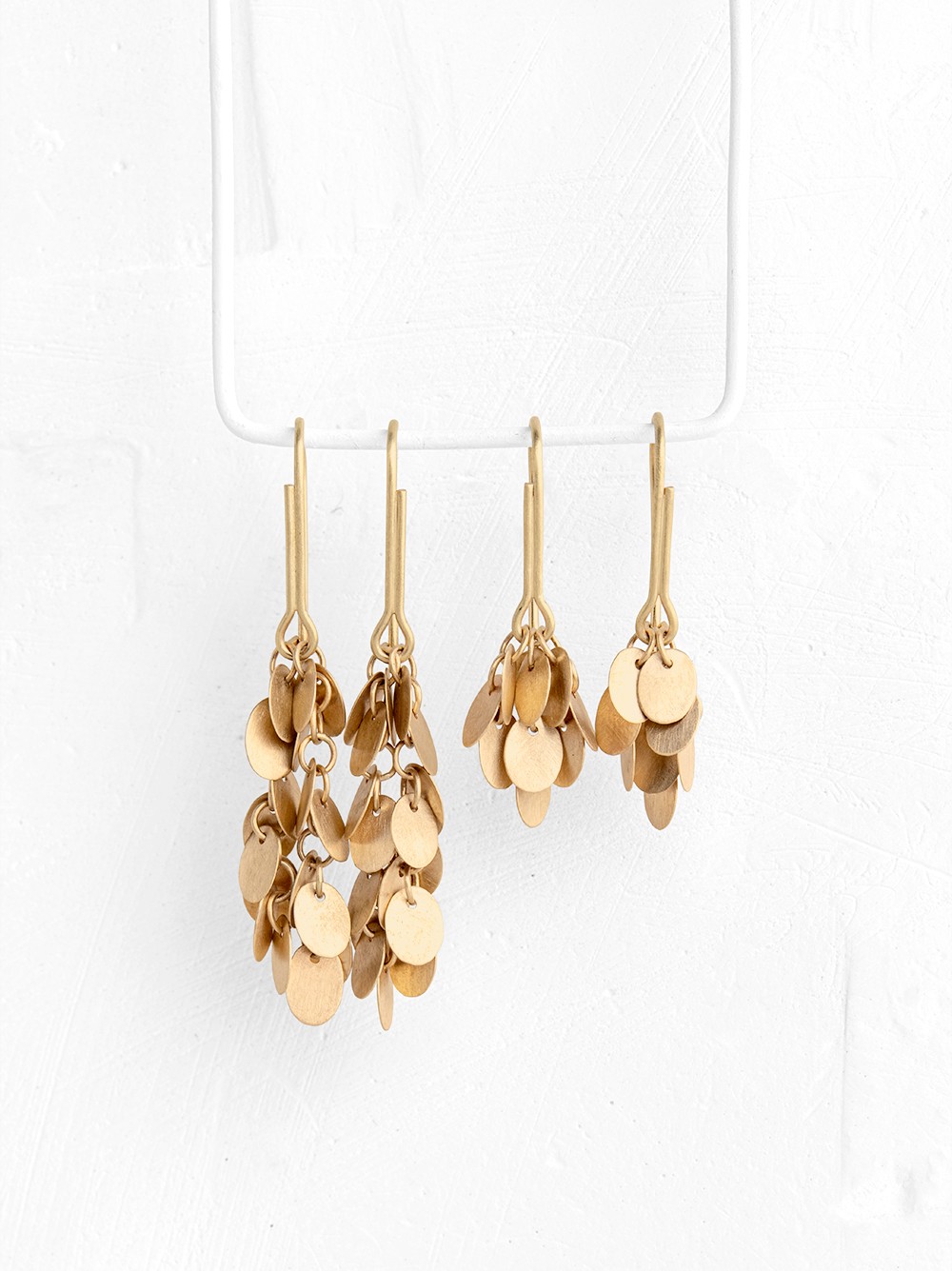 Gold Cluster Earrings
