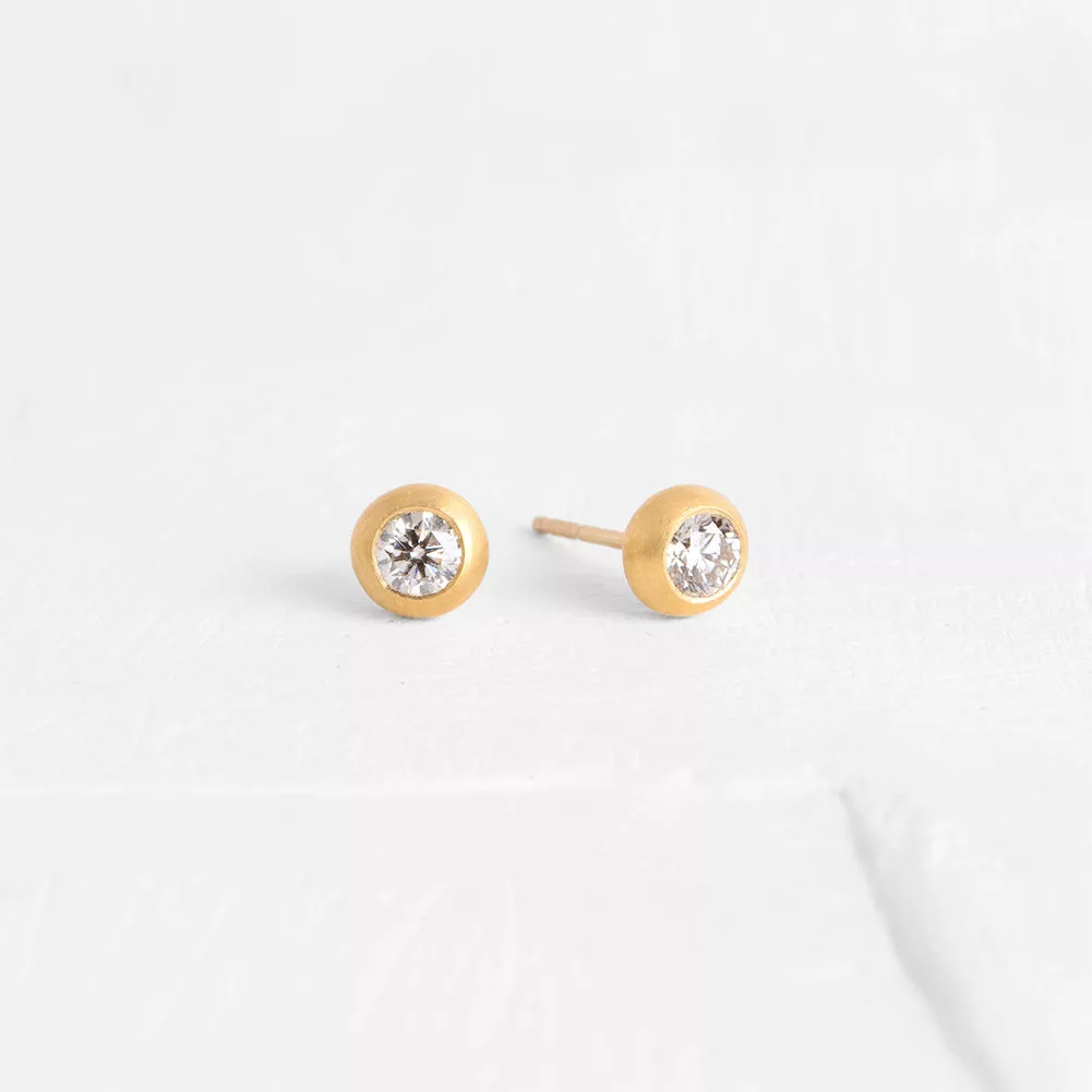 Donut Earrings with Diamonds