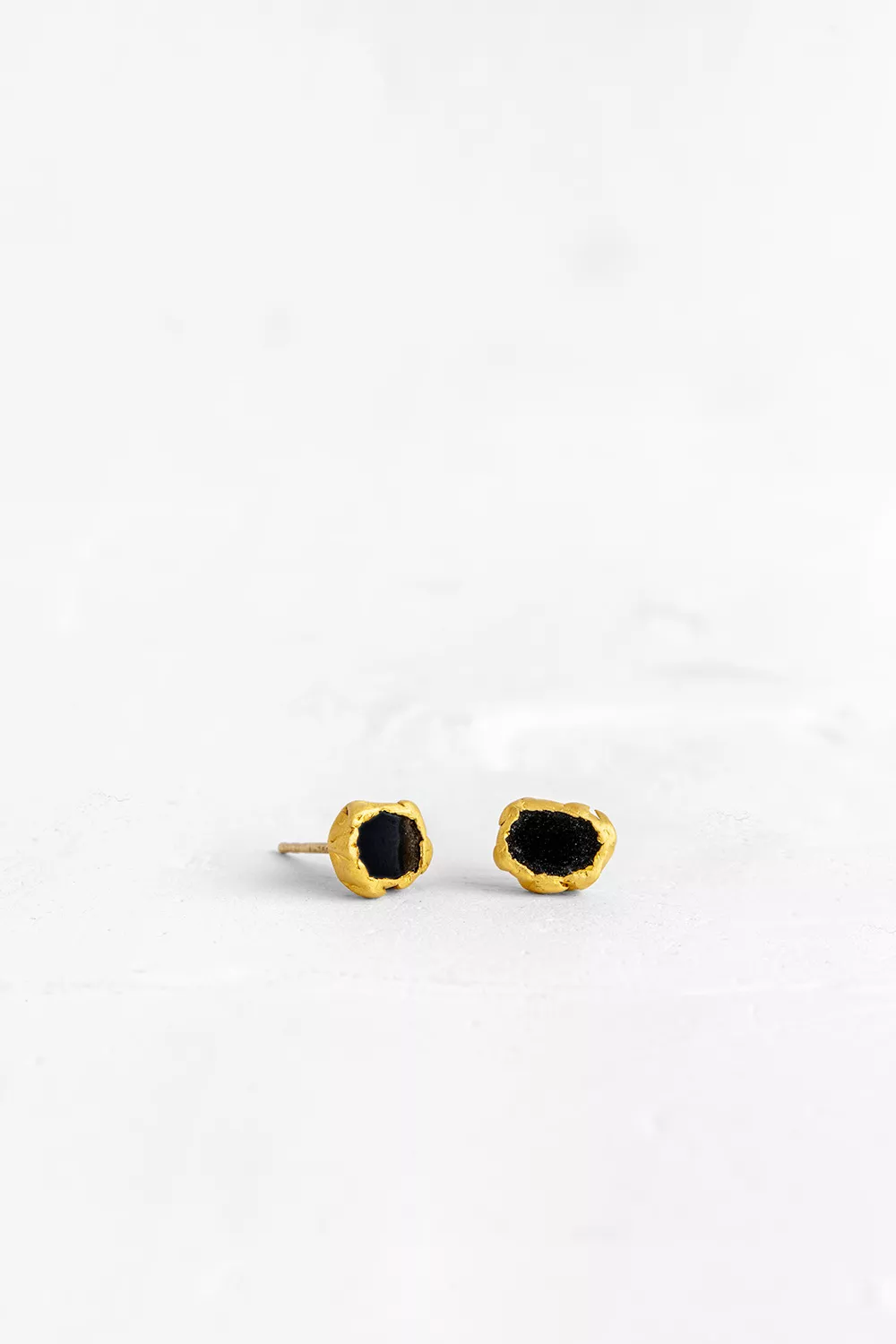 Onyx Galette Earrings