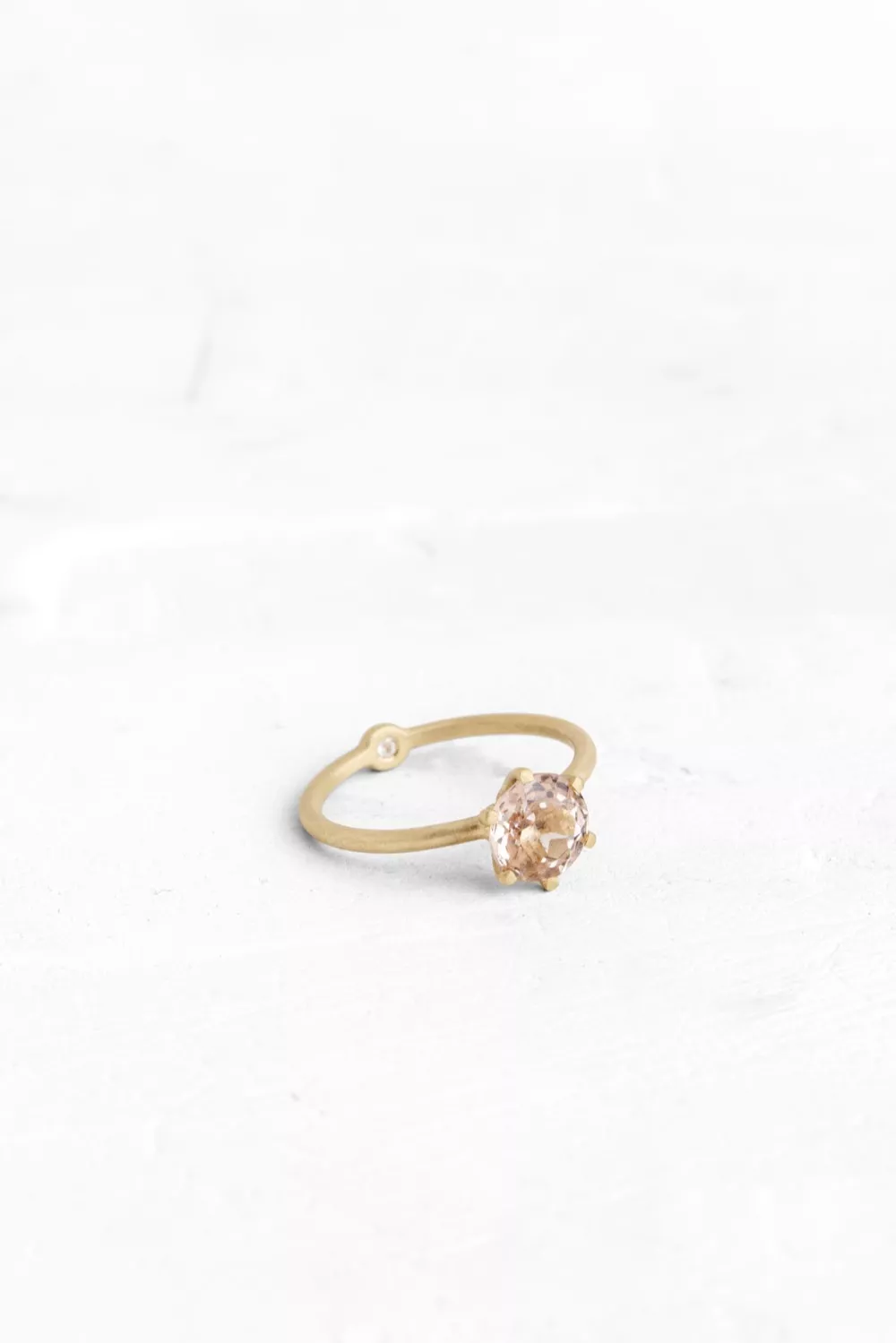 Inside Out Morganite Ring