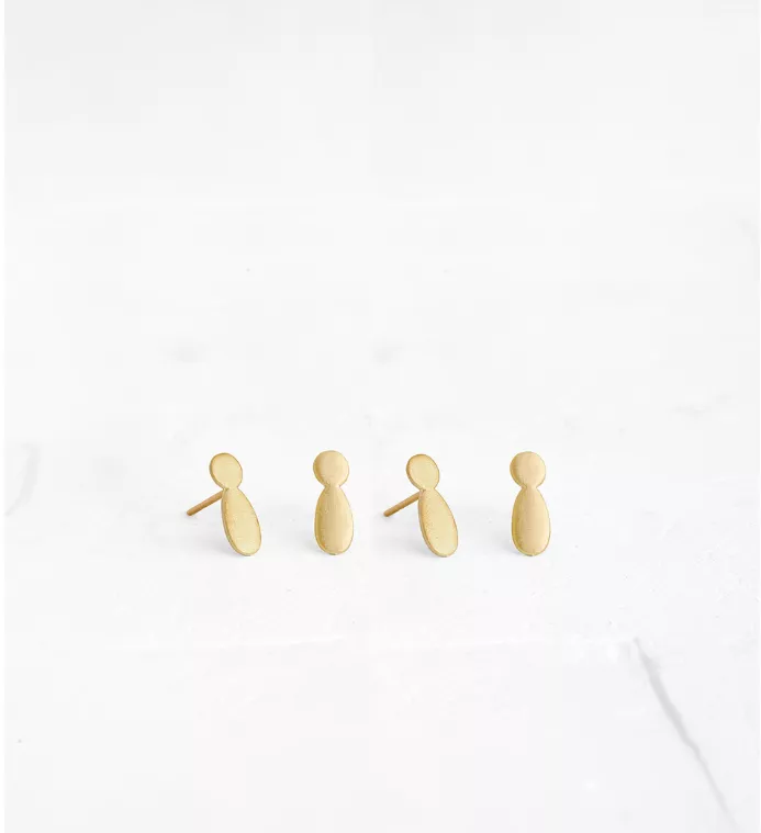 In Between Gold Earring