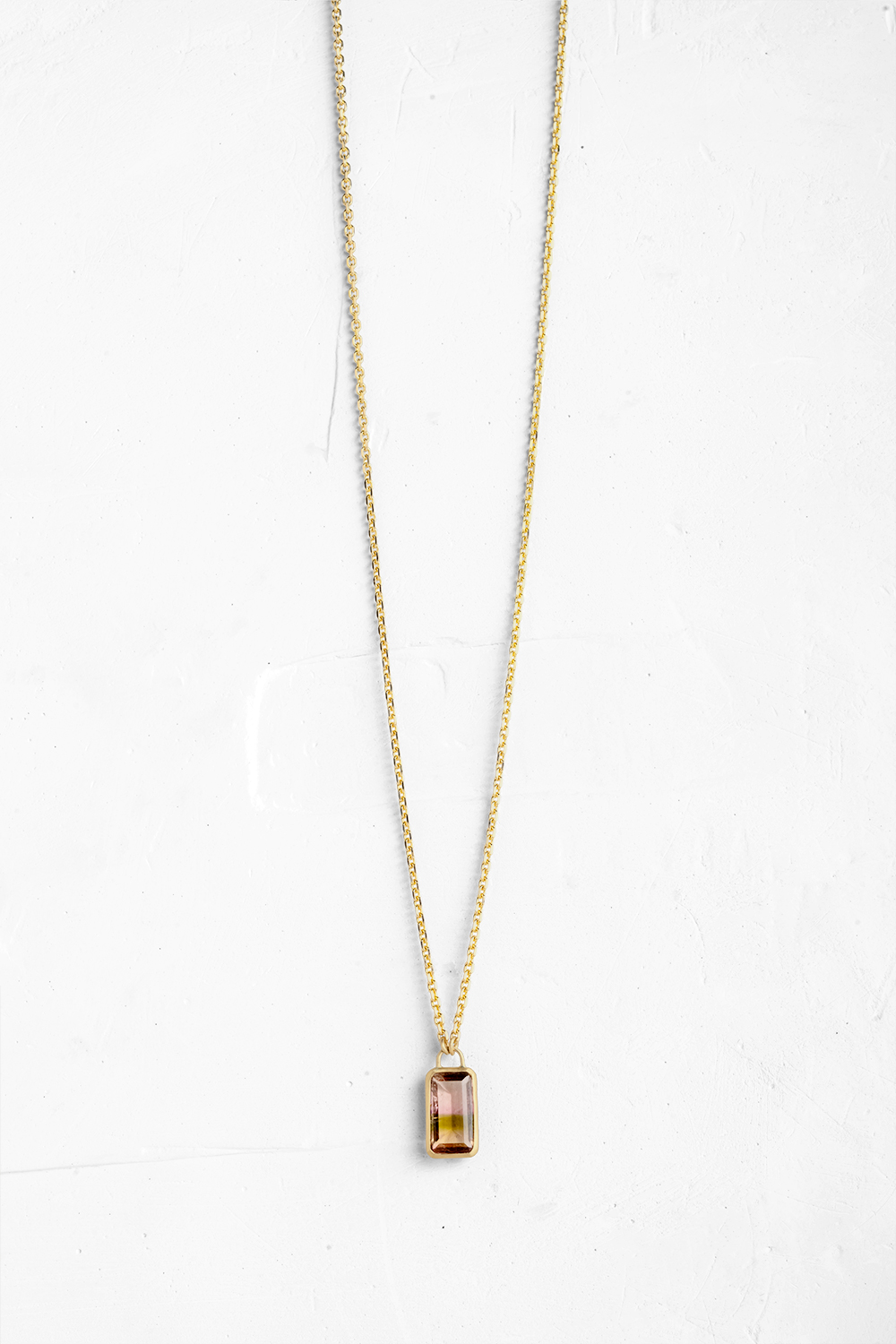 A handmade pendant embedded with a light pink Tourmaline with a touche of green. This is the ulti... - View 2
